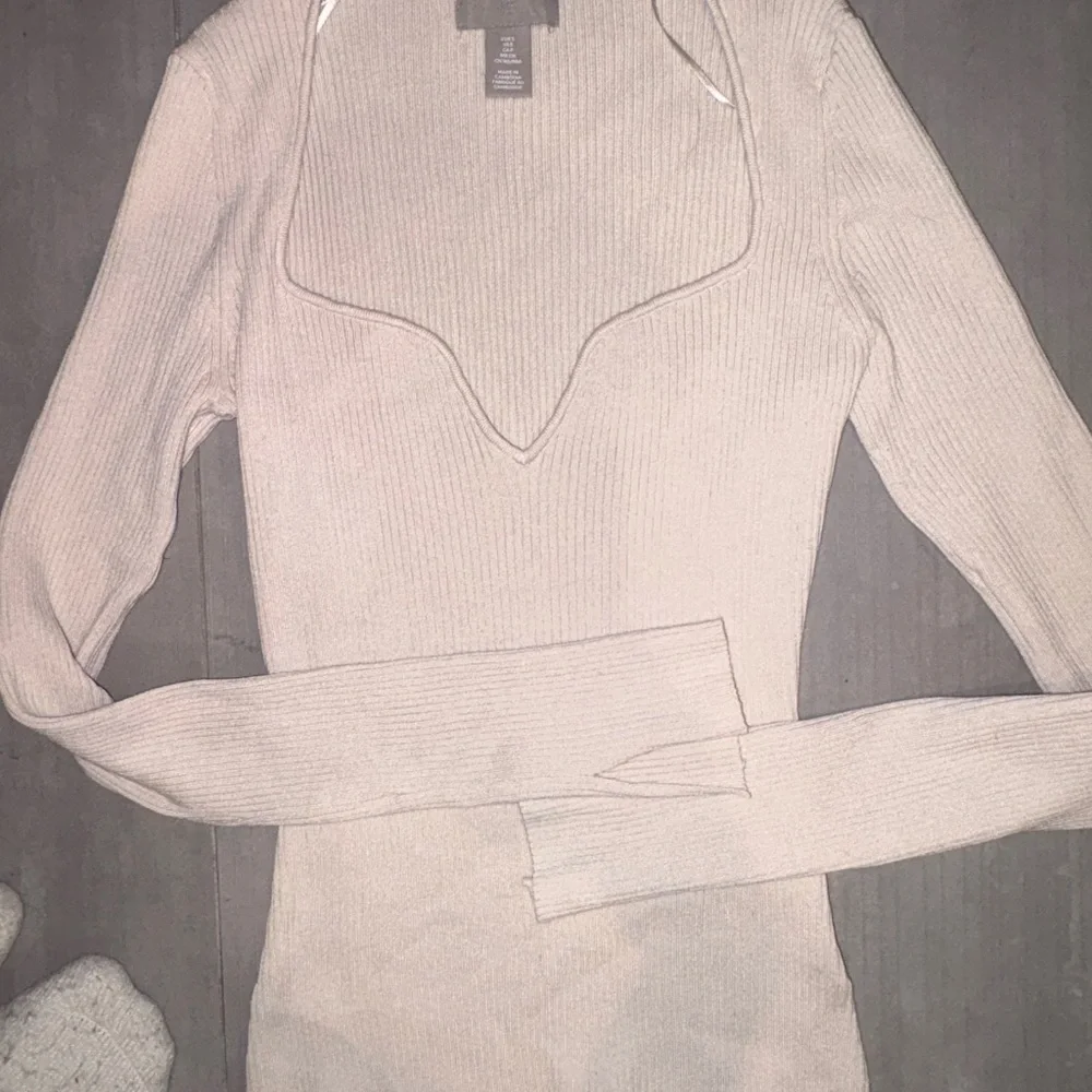 H&M Cream Ribbed Knit Top - Picture 6 of 7
